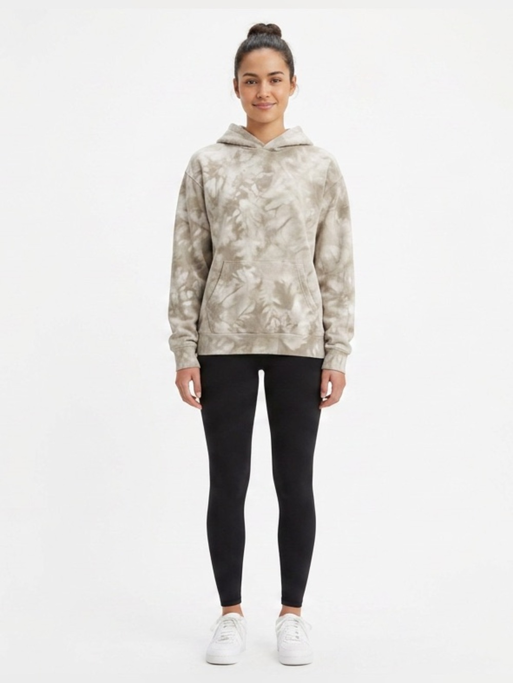 Talentless | Tie-Dye Pullover Hoodie | Green/White | Large